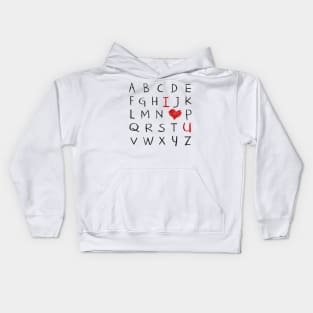 Love Alphabet Kids Hoodie